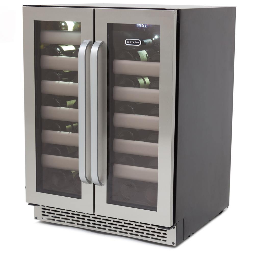 Whynter 24" Wide 40 Bottle Dual Zone Wine Cooler