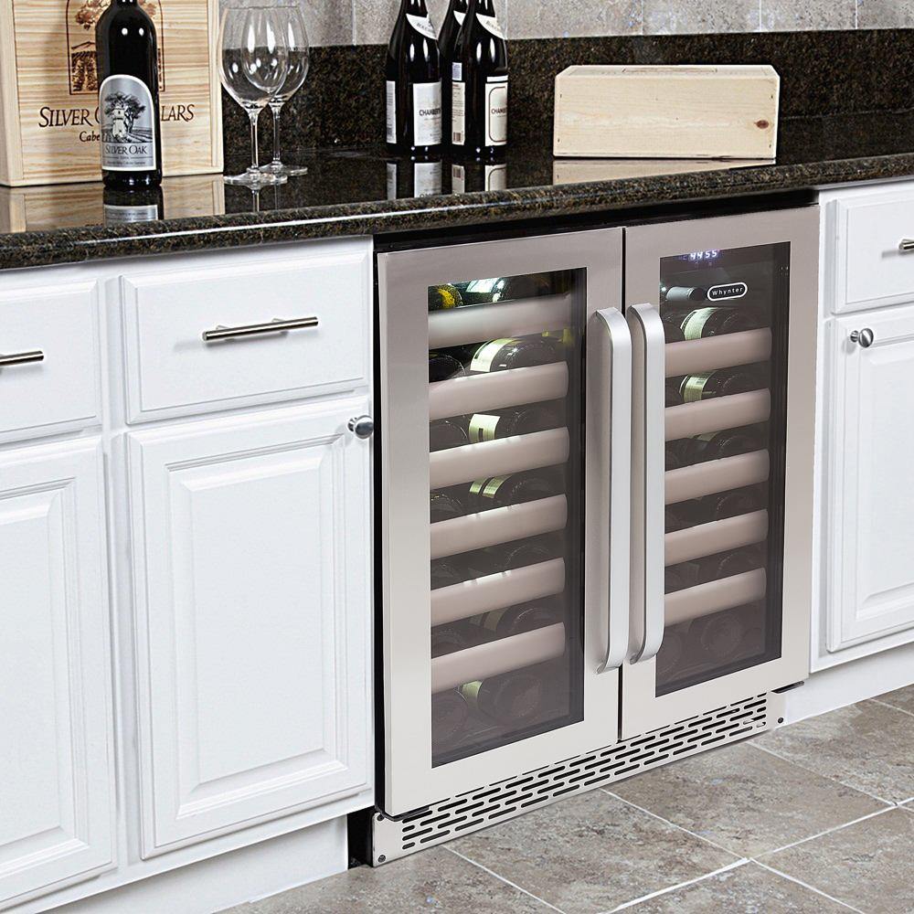 Whynter 24" Wide 40 Bottle Dual Zone Wine Cooler