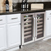 Image of Whynter 24" Wide 40 Bottle Dual Zone Wine Cooler