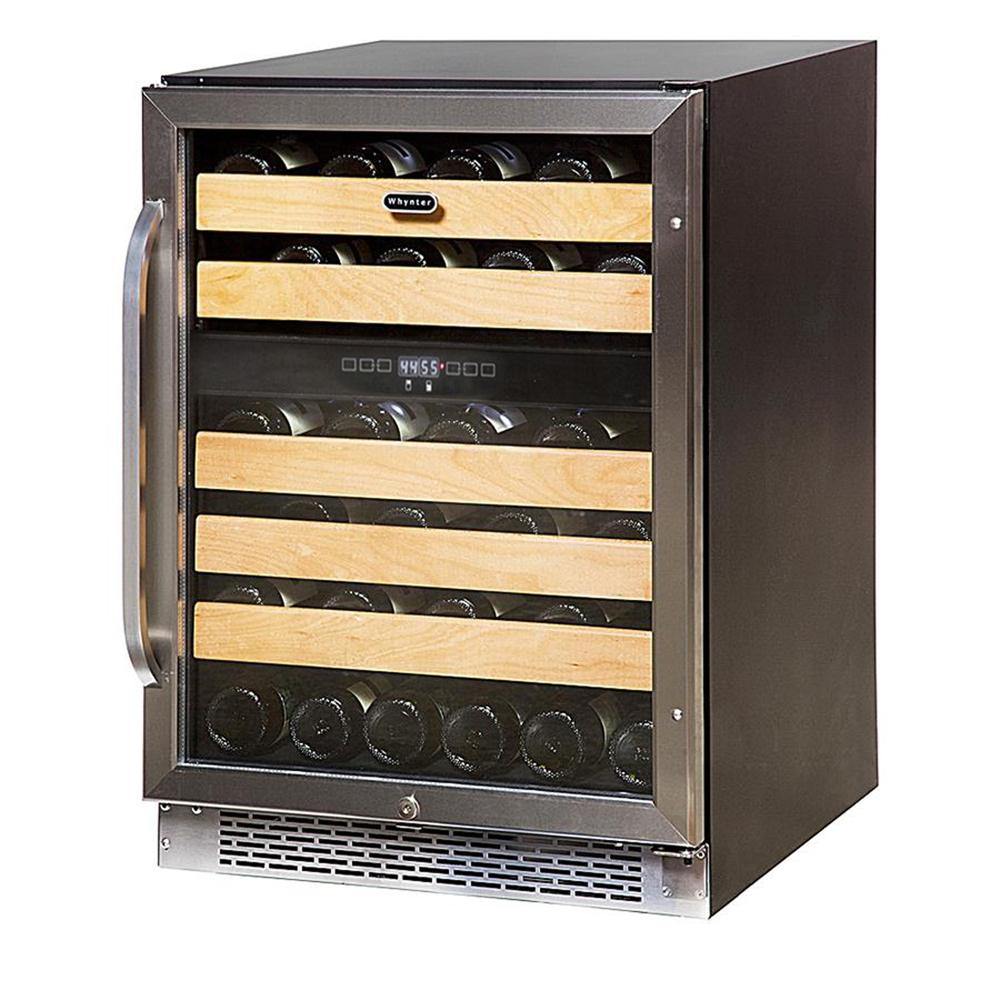 Whynter 24" Wide 46 Bottle Dual Zone Wine Cooler