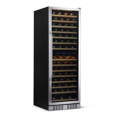 NewAir 27” Wide Built-in 160 Bottle Dual Zone Wine Refrigerator AWR-1600DB