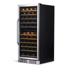 NewAir 27” Wide Built-in 116 Bottle Dual Zone Wine Refrigerator AWR-1160DB