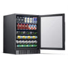 Image of NewAir 24” Wide Built-in Stainless Steel 177 Can Beverage Fridge NBC177BS00