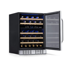 NewAir 24” Wide Built-in 46 Bottle Dual Zone Wine Refrigerator AWR-460DB