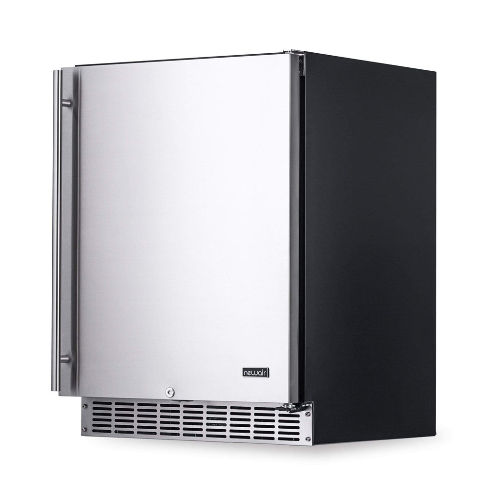 NewAir 24” Wide Built-in 160 Can Outdoor Beverage Fridge NOF160SS00