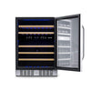 Image of NewAir 24” Wide Built-in 46 Bottle Dual Zone Wine Refrigerator AWR-460DB