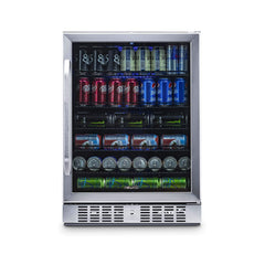 NewAir 24” Wide Built-in Stainless Steel 177 Cans Beverage Fridge ABR-1770