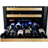 Image of Allavino 24" Wide FlexCount Classic II Tru-Vino 174 Bottle Single Zone Wine Refrigerator YHWR174-1SR20