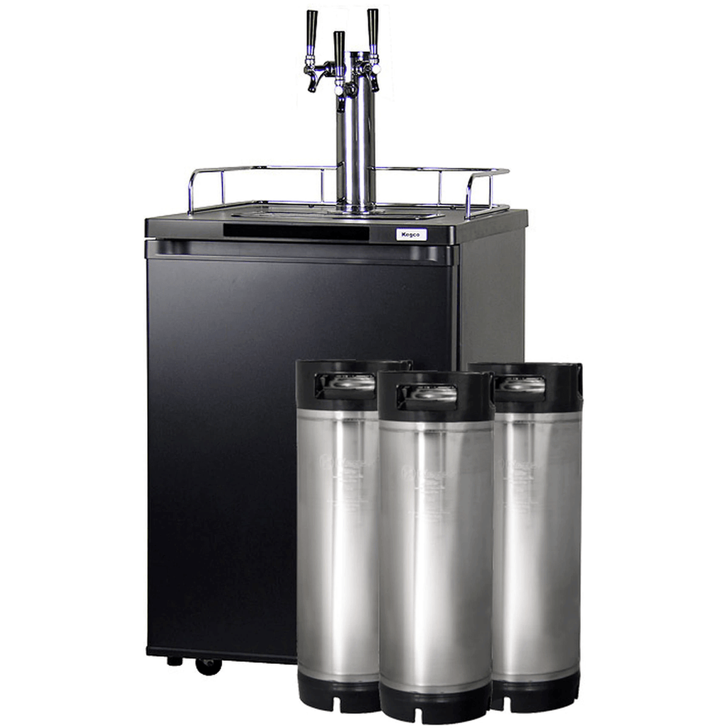 Kegco 24" Wide Homebrew Triple Tap Kegerator HBK209B-3K
