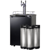 Image of Kegco 24" Wide Homebrew Triple Tap Kegerator HBK209B-3K