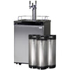 Image of Kegco 24" Wide Homebrew Stainless Steel Triple Tap Kegerator HBK209S-3K