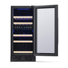 Image of NewAir 15” Wide Stainless Steel 29 Bottle Dual Zone Wine Refrigerator NWC029BS00