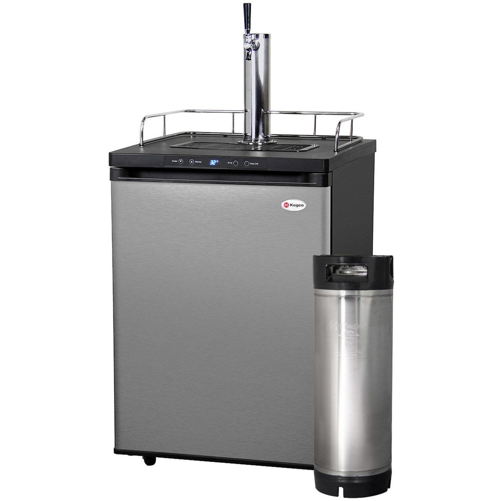 Kegco 24" Wide Homebrew Stainless Steel Single Tap Kegerator HBK309S-1K
