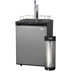 Kegco 24" Wide Homebrew Stainless Steel Single Tap Kegerator HBK309S-1K