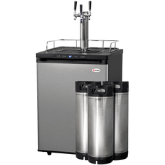 Kegco 24" Wide Homebrew Stainless Steel Triple Tap Digital Kegerator HBK309S-3K