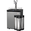 Image of Kegco 24" Wide Homebrew Stainless Steel Triple Tap Digital Kegerator HBK309S-3K