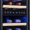 Image of NewAir 15” Wide Stainless Steel 29 Bottle Dual Zone Wine Refrigerator NWC029BS00