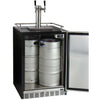 Image of Kegco 24" Wide Stainless Steel Built-In Dual Tap Kegerator HK38BSU-2