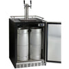 Image of Kegco 24" Wide Stainless Steel Built-In Dual Tap Kegerator HK38BSU-2