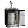 Image of Kegco 24" Wide Stainless Steel Built-In Triple Tap Kegerator HK38BSU-3