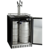 Image of Kegco 24" Wide Stainless Steel Built-In Triple Tap Kegerator HK38BSU-L-3