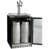 Image of Kegco 24" Wide Stainless Steel Built-In Triple Tap Kegerator HK38BSU-L-3