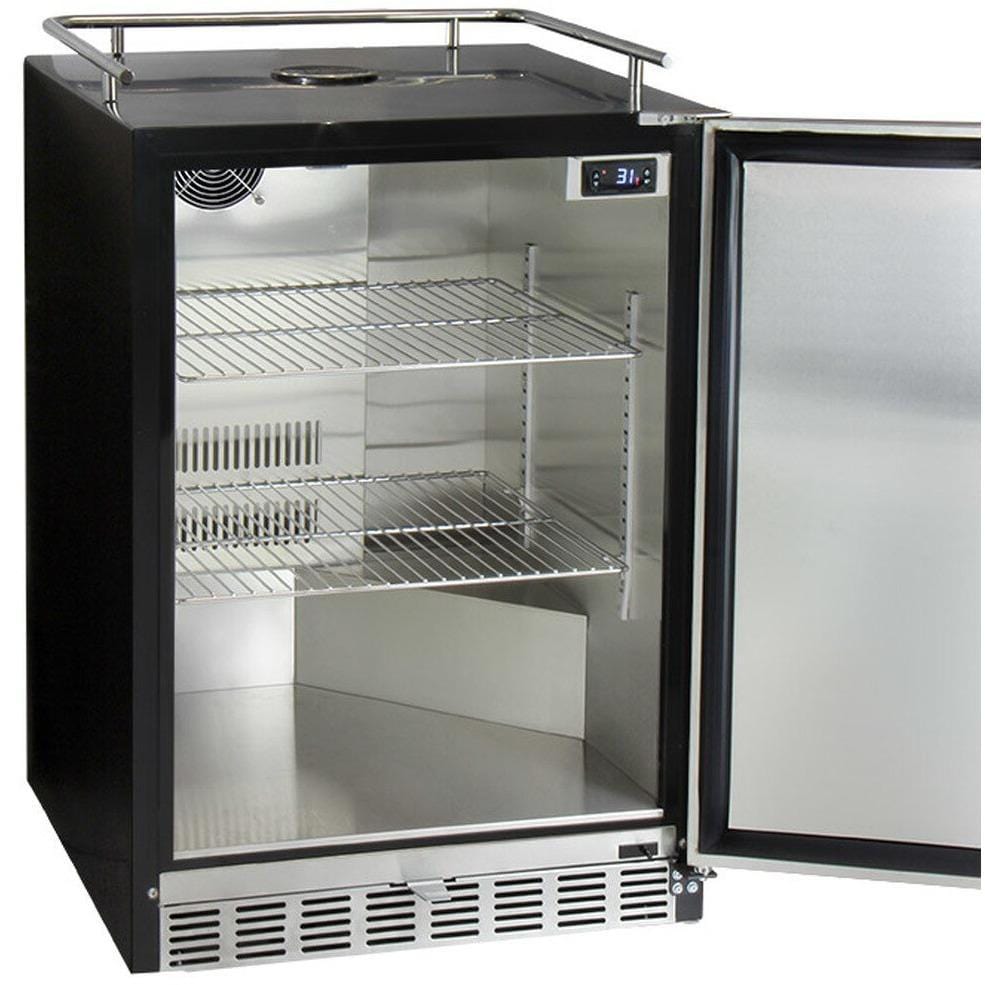 Kegco 24" Wide Stainless Steel Built-In Triple Tap Kegerator HK38BSU-3