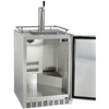 Image of Kegco 24" Wide Stainless Steel Outdoor Built-In Single Tap Kegerator HK38SSU-1