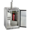 Image of Kegco 24" Wide Stainless Steel Outdoor Built-In Single Tap Kegerator HK38SSU-1