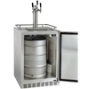 Image of Kegco 24" Wide Stainless Steel Outdoor Built-In Triple Tap Kegerator HK38SSU-3