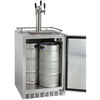 Image of Kegco 24" Wide Stainless Steel Outdoor Built-In Triple Tap Kegerator HK38SSU-3