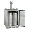 Image of Kegco 24" Wide Stainless Steel Outdoor Built-In Triple Tap Kegerator HK38SSU-3