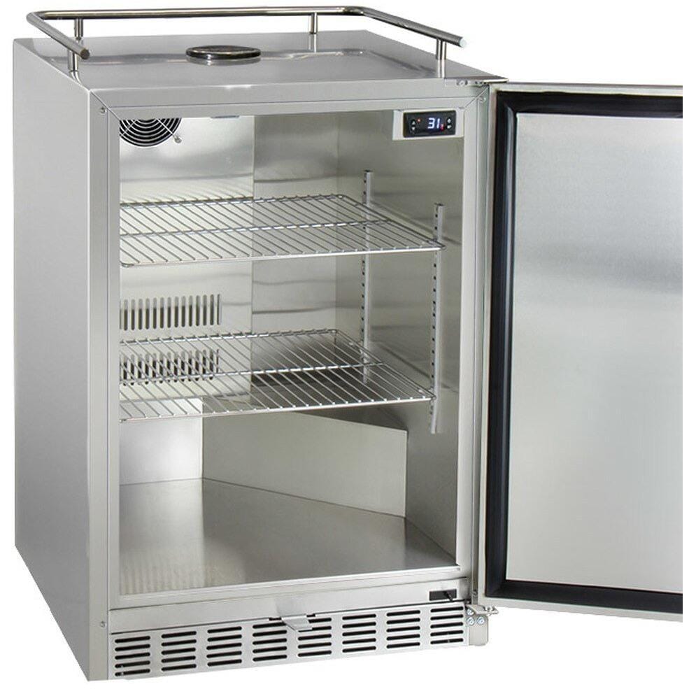 Kegco 24" Wide Stainless Steel Outdoor Built-In Triple Tap Kegerator HK38SSU-3
