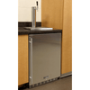 Image of Kegco 24" Wide Stainless Steel Built-In Single Tap  Kegerator HK38BSU-L-1