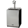 Image of Kegco 24" Wide Stainless Steel Built-In Triple Tap Kegerator HK38BSU-L-3