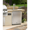 Image of Kegco 24" Wide Stainless Steel Outdoor Built-In Single Tap Kegerator HK38SSU-1