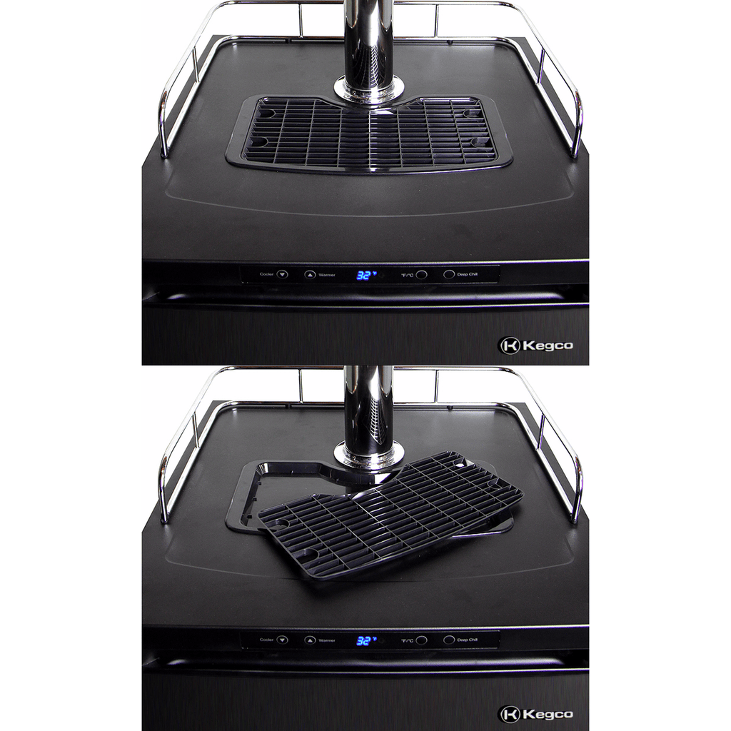 Kegco 24" Wide Kombucha Stainless Steel Triple Tap Digital Kegerator KOM30X-3