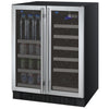 Image of Allavino 24" Wide FlexCount Stainless Steel Wine Refrigerator and Beverage Center VSWB-2SSFN
