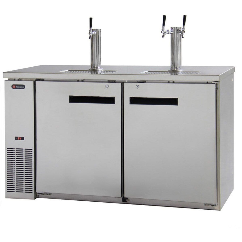 Kegco 61" Wide Stainless Steel Triple Tap Commercial Kegerator XCK-2460S