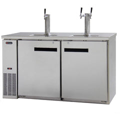 Kegco 61" Wide Stainless Steel Triple Tap Commercial Kegerator XCK-2460S