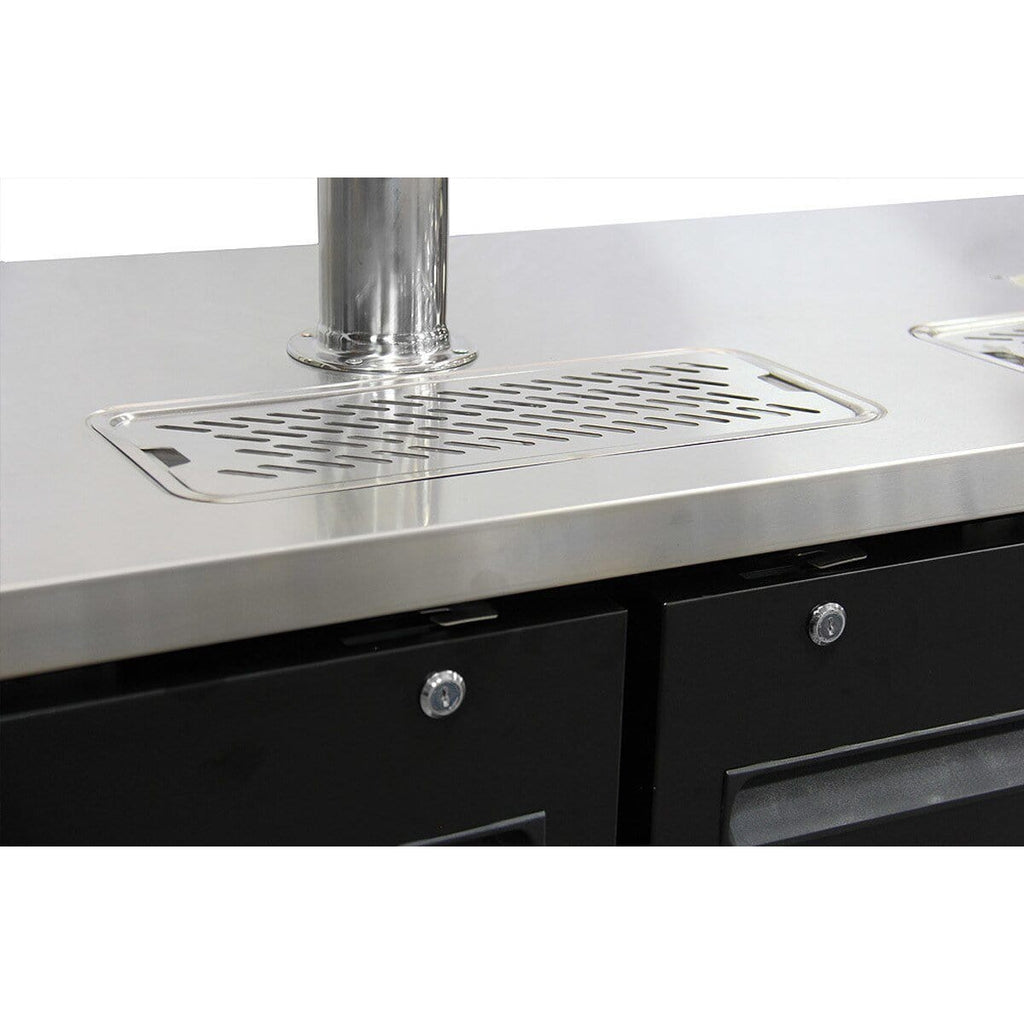 Kegco 72" Wide Triple Tap Commercial Kegerator XCK-2472B