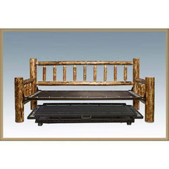 Montana Woodworks Glacier Country Log Daybed with Trundle MWGCDBT