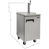 Image of Kegco 24" Wide Homebrew Stainless Steel Single Tap Commercial Kegerator HBK1XS-1