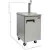 Image of Kegco 24" Wide Homebrew Stainless Steel Single Tap Commercial Kegerator HBK1XS-1K