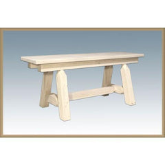 Montana Woodworks Homestead Small Plank Style Bench MWHCPSB4