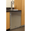 Image of Kegco 24" Wide Stainless Steel Built-In Triple Tap Kegerator HK38BSU-3