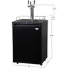 Image of Kegco 24" Wide Homebrew Triple Tap Digital Kegerator HBK309B-3K