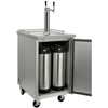 Image of Kegco 24" Wide Cold Brew Coffee Stainless Steel Dual Tap Commercial Kegerator ICXCK-1S-2