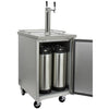 Image of Kegco 24" Wide Homebrew Stainless Steel Dual Tap Commercial Kegerator HBK1XS-2