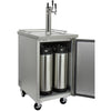 Image of Kegco 24" Wide Homebrew Stainless Steel Triple Tap Commercial Kegerator HBK1XS-3
